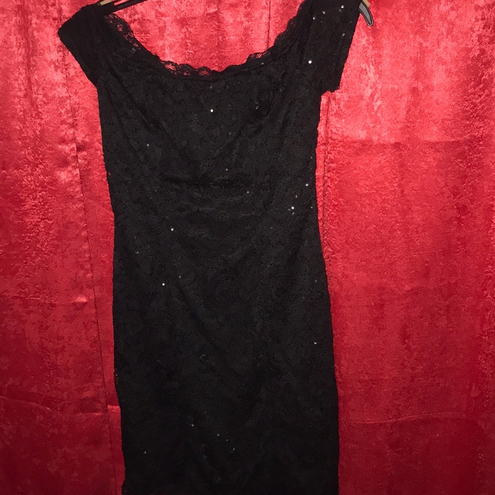 LBD sequin black dress